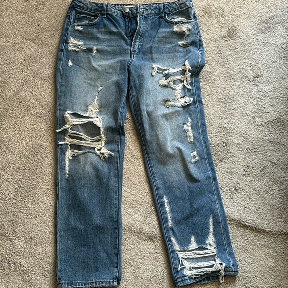Flying Monkey Distressed Jeans size 30 - Picture 1 of 2